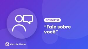 Ilustração de uma pessoa se apresentando em uma entrevista