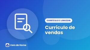 Ilustração de capa sobre currículo de vendas