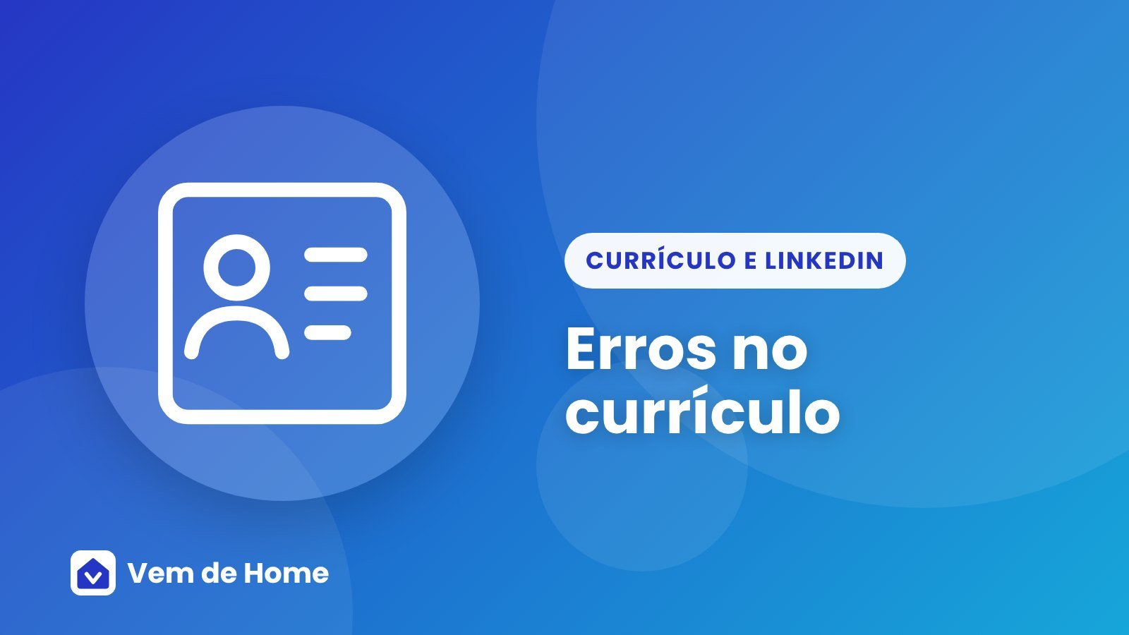 Ilustração de capa sobre erros no currículo
