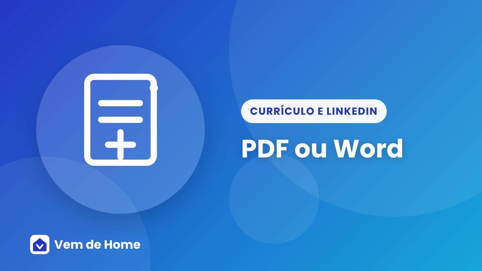 Ilustração de capa sobre pdf ou word