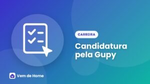 Ilustração de uma candidatura online sendo enviada