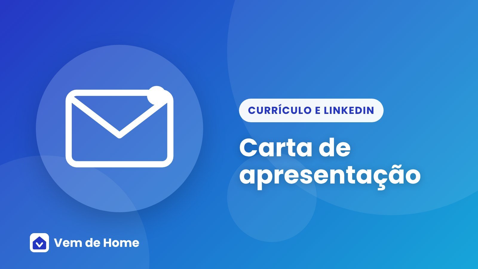 Ilustração de uma carta e um envelope com selo