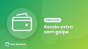 Ilustração de moedas, um notebook e um alerta de segurança