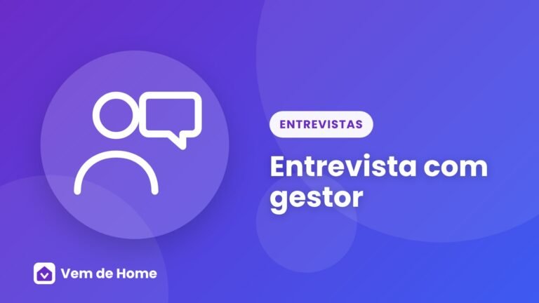 Ilustração de capa sobre entrevista com gestor