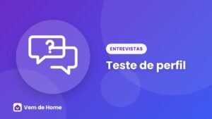 Ilustração de capa sobre teste de perfil
