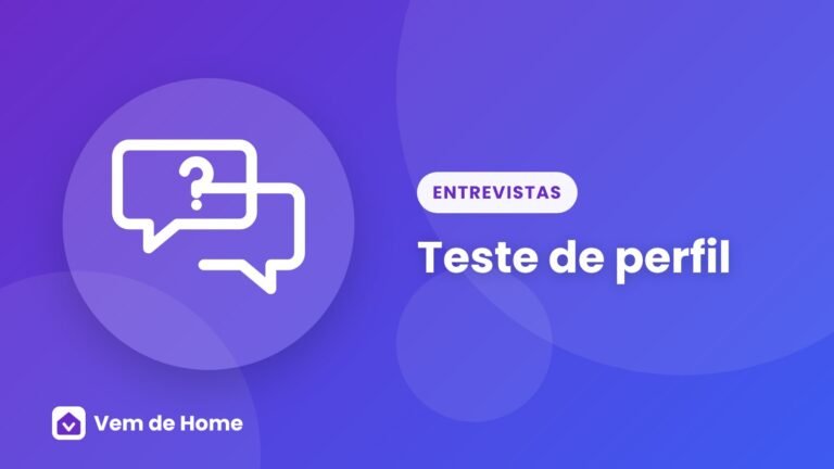 Ilustração de capa sobre teste de perfil