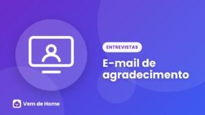 Ilustração de capa sobre e-mail de agradecimento
