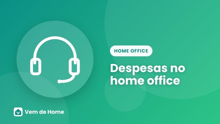 Ilustração de capa sobre despesas no home office
