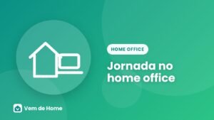 Ilustração de capa sobre jornada no home office