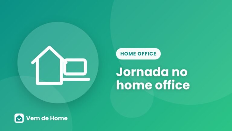 Ilustração de capa sobre jornada no home office