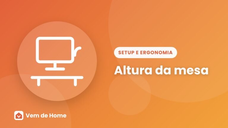 Ilustração de capa sobre altura da mesa
