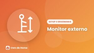 Ilustração de capa sobre monitor externo