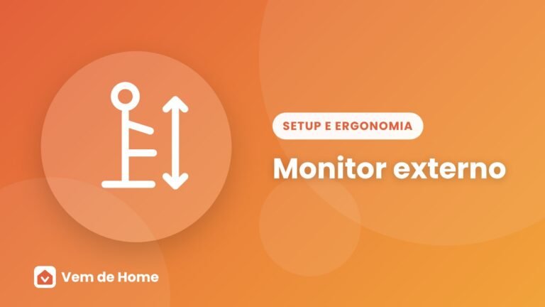 Ilustração de capa sobre monitor externo