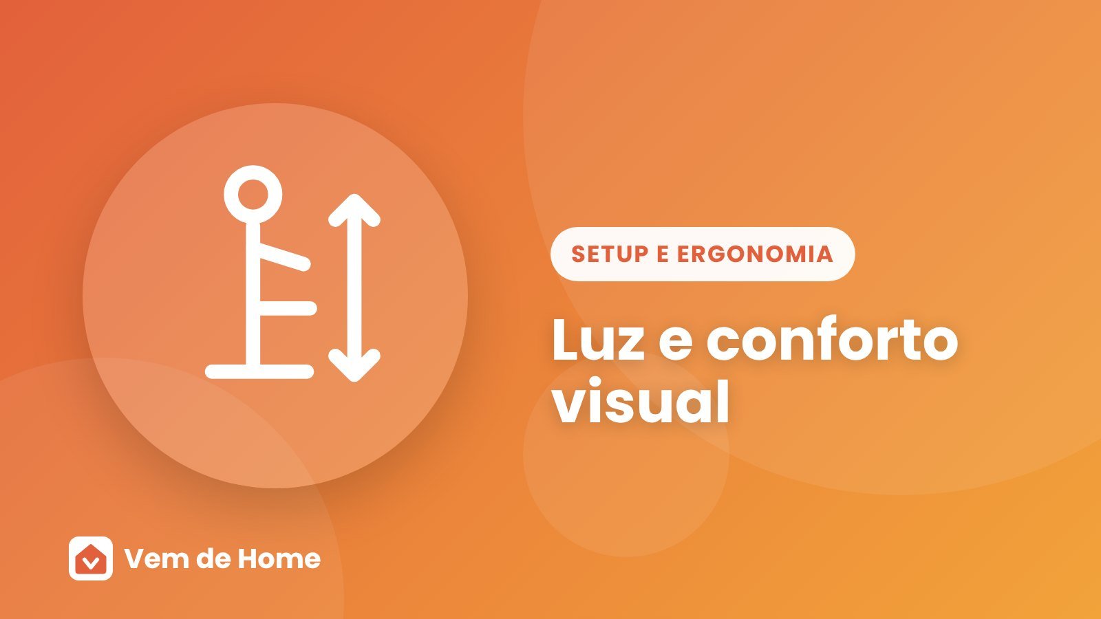 Ilustração de capa sobre luz e conforto visual