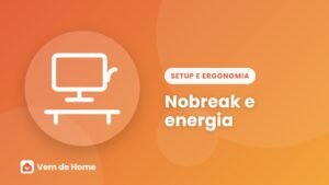 Ilustração de capa sobre nobreak e energia