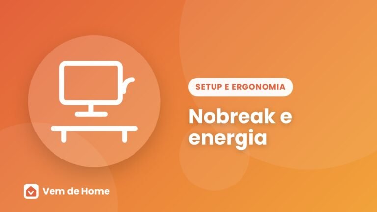 Ilustração de capa sobre nobreak e energia