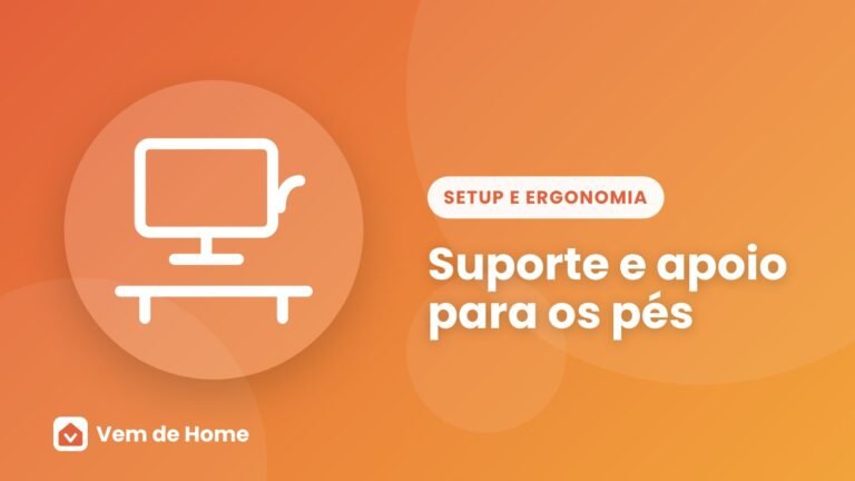 Ilustração de capa sobre suporte e apoio para os pés