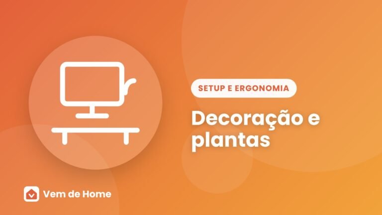 Ilustração de capa sobre decoração e plantas