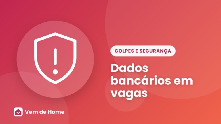 Ilustração de capa sobre dados bancários em vagas
