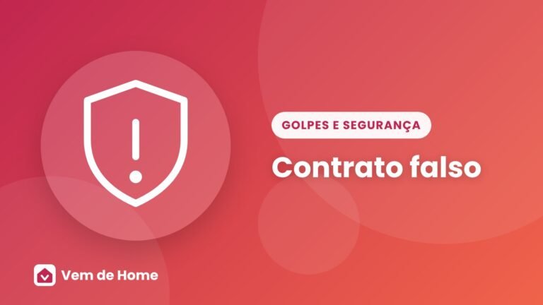 Ilustração de capa sobre contrato falso