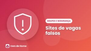 Ilustração de capa sobre sites de vagas falsos