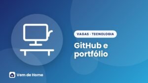 Ilustração de capa sobre github e portfólio