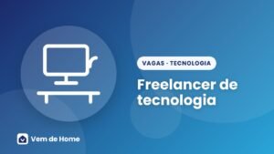 Ilustração de capa sobre freelancer de tecnologia