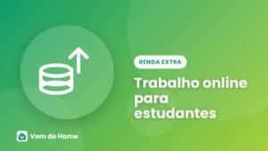 Ilustração de um estudante com notebook e livros