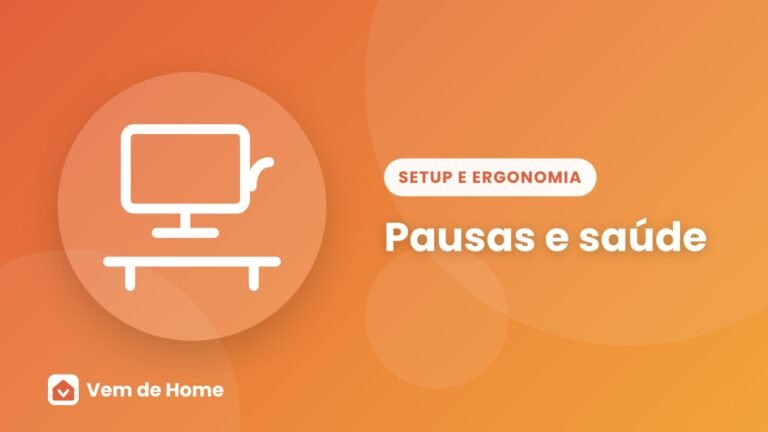 Ilustração de uma pessoa se alongando ao lado de uma mesa