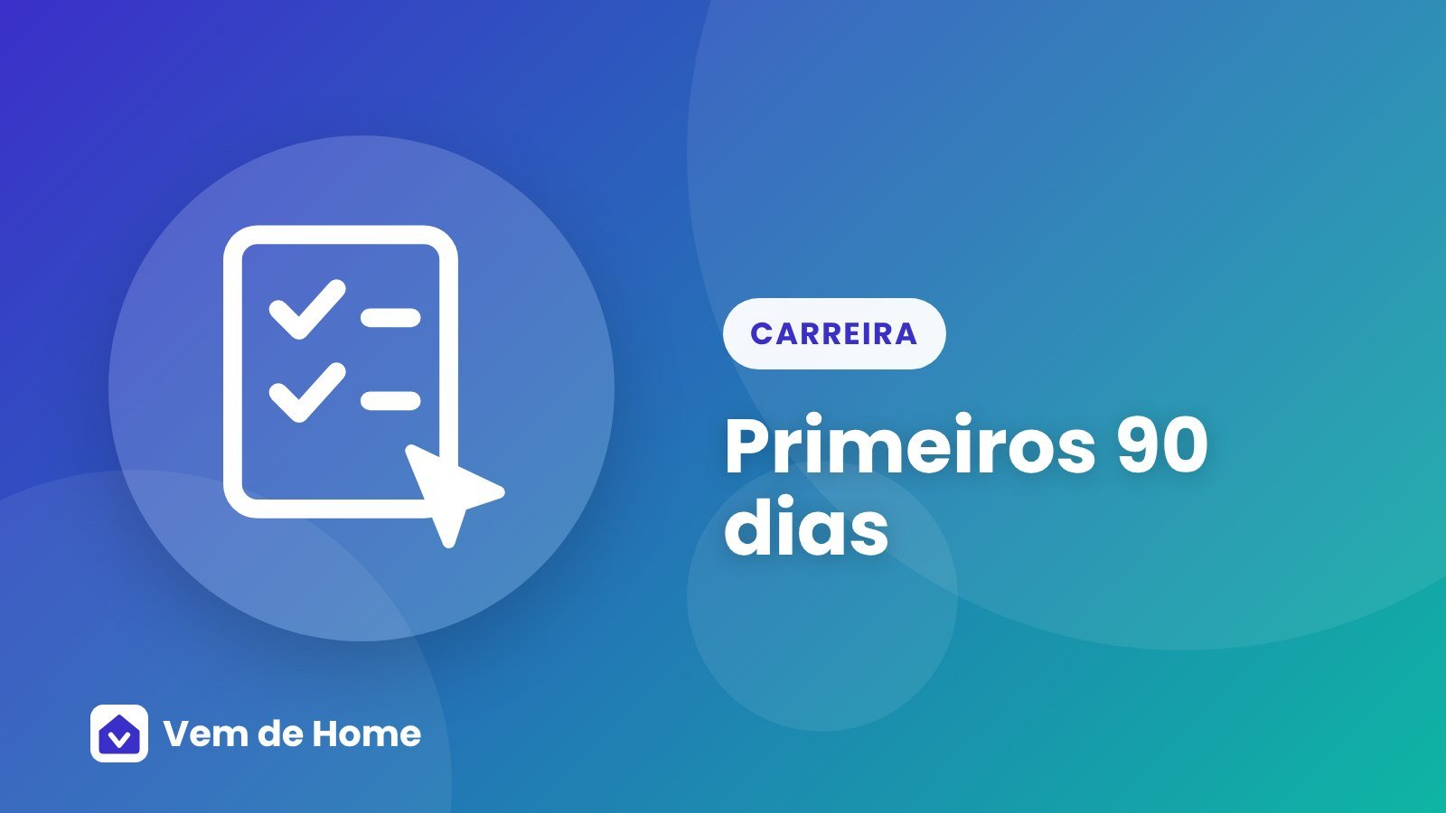 Ilustração de um calendário com marcos de 30, 60 e 90 dias