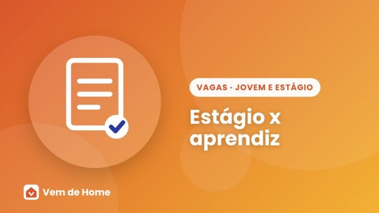 Ilustração de capa sobre estágio x aprendiz
