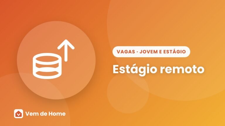 Ilustração de capa sobre estágio remoto