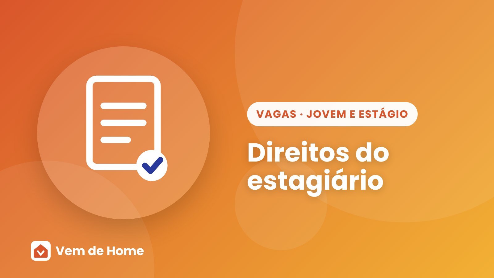 Ilustração de capa sobre direitos do estagiário