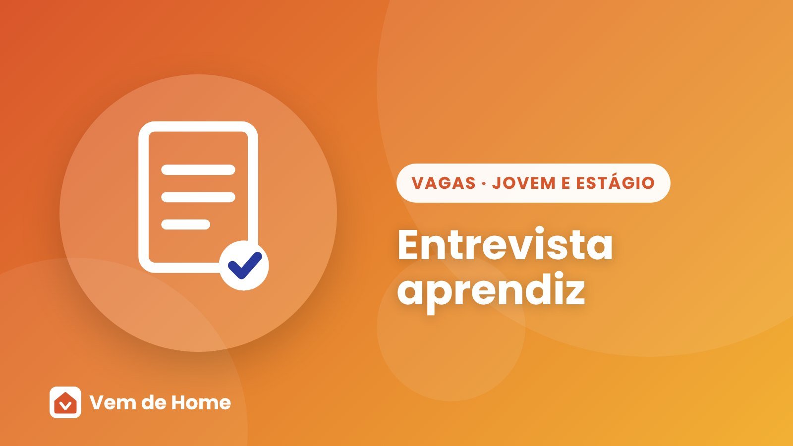 Ilustração de capa sobre entrevista aprendiz