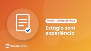 Ilustração de capa sobre estágio sem experiência