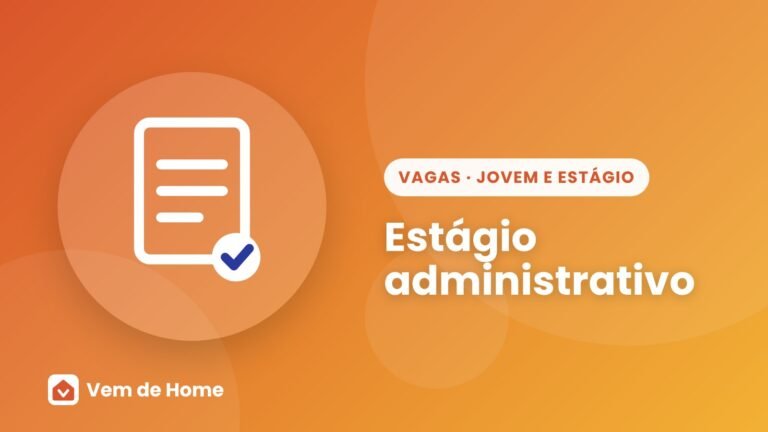 Ilustração de capa sobre estágio administrativo