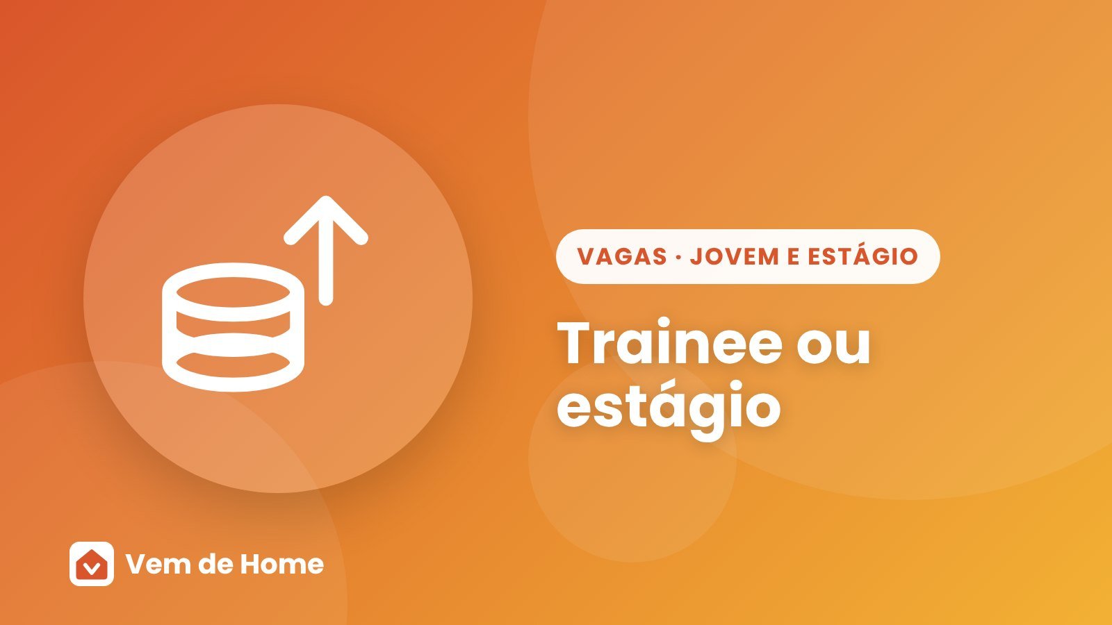 Ilustração de capa sobre trainee ou estágio