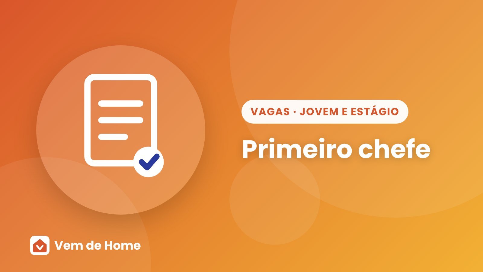 Ilustração de capa sobre primeiro chefe