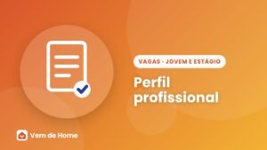 Ilustração de capa sobre perfil profissional