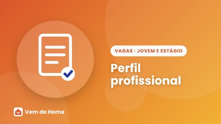 Ilustração de capa sobre perfil profissional