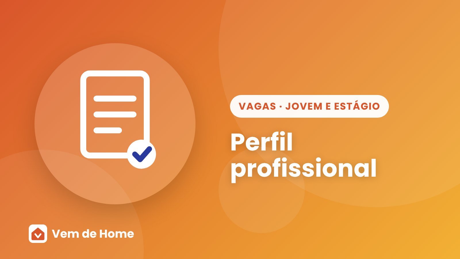 Ilustração de capa sobre perfil profissional