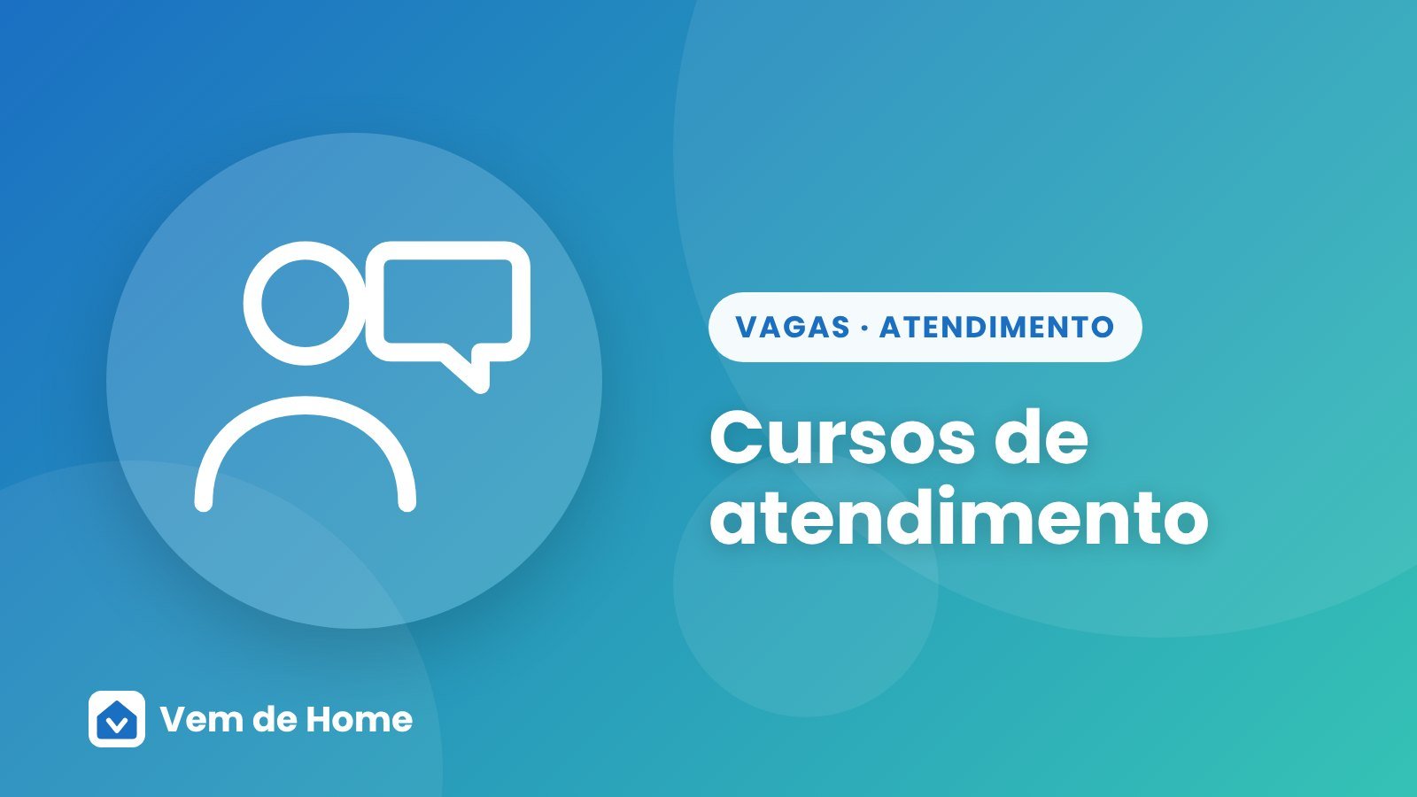 Ilustração de capa sobre cursos de atendimento