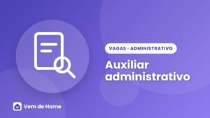 Ilustração de capa sobre auxiliar administrativo