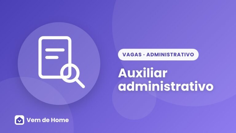 Ilustração de capa sobre auxiliar administrativo